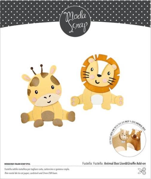 Modascrap Fustella Animal Box Lion&Giraffe Add-On
